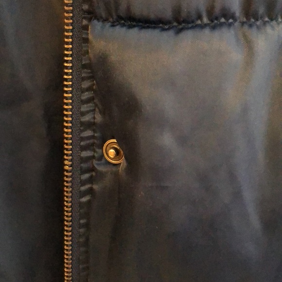 Old Navy Puffer Down Navy Vest - Picture 5 of 6